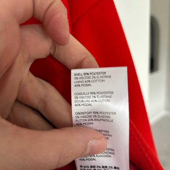 Anthropologie | Sascha Asymmetrical Coat, Red - Size M - Picture 12 of 14